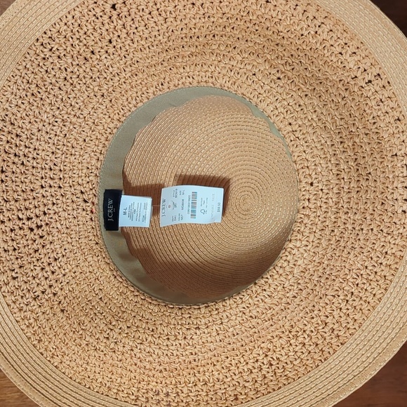 NWT🌟🌹🐝 J. CREW handwoven straw sunhat 🏖️🍸beach/vacay must-have! - Picture 5 of 5